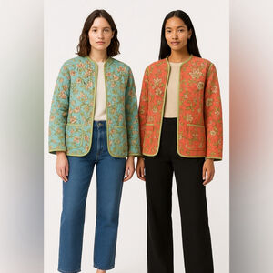 new TABI Reversible Floral Quilted Jacket – Size L